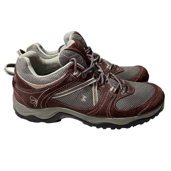 Garmont Women's Amica Brown Suede Mesh Trail Hiking Shoes Vibram Soles US 10 - Picture 1 of 7